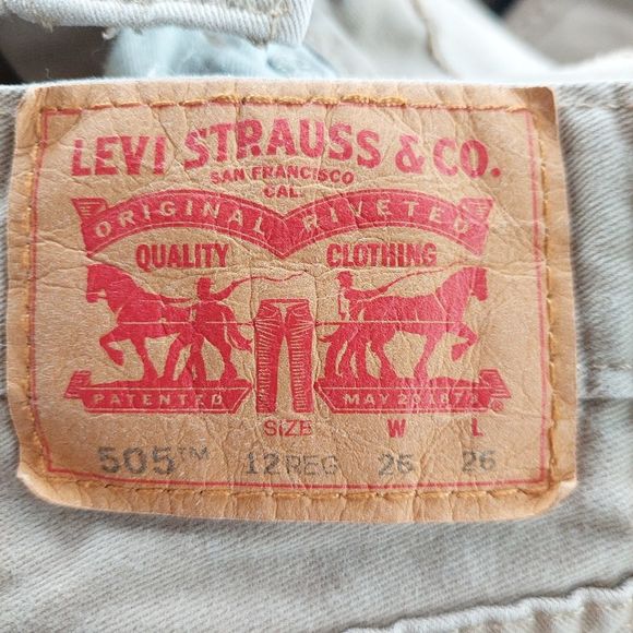 Levi's Boys Tan Regular 505 Jean 26 x 26 12 GUC - Picture 5 of 8